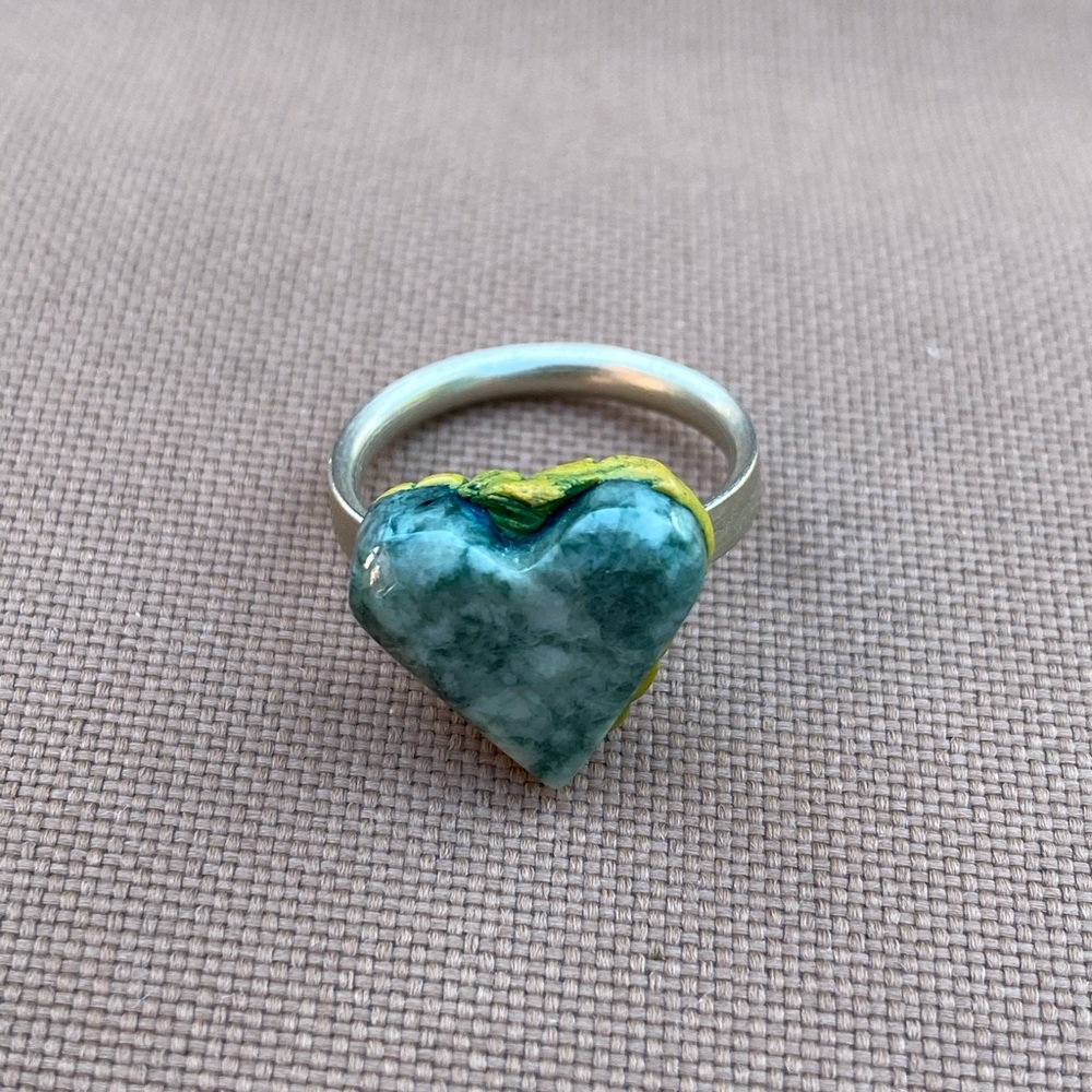 **3/$10** Stone Heart Ring